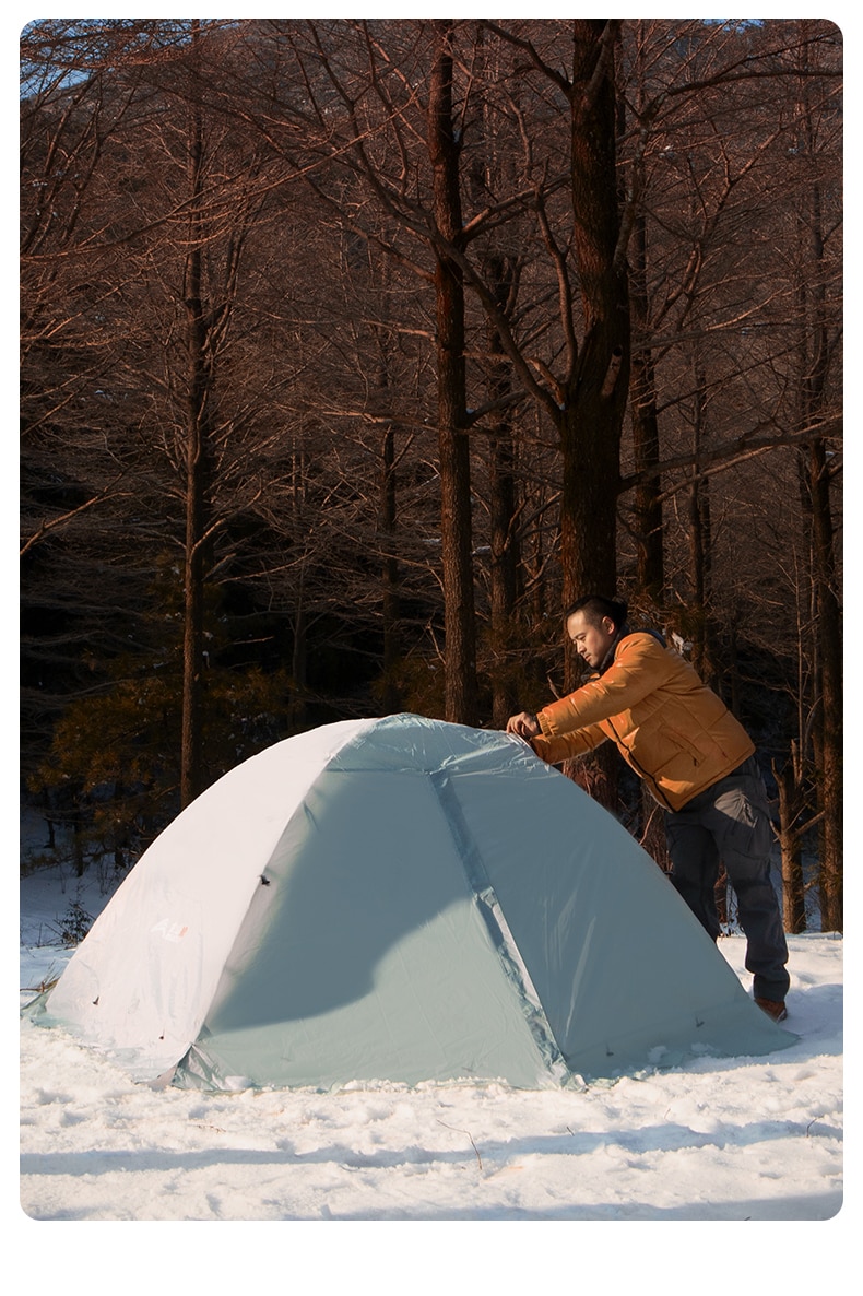 Cheap Goat Tents BSWolf Camping Tent Travel Backpacking 1 2 Person Tent  4 season Winter Skirt Tent Double Layer Waterproof Portable for Fishing   